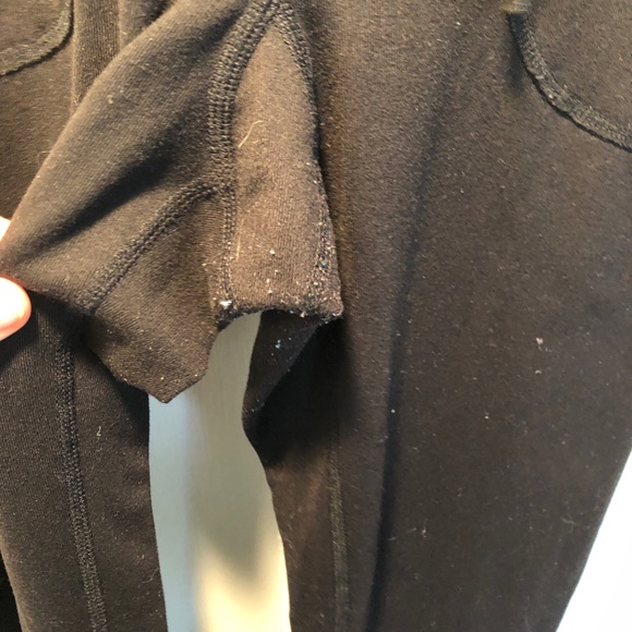 lululemon Draw String Black Leggings Size 4 - Picture 4 of 6